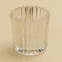 Paneled Glass Votive Holder