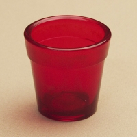 Red Glass Votive Holder