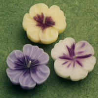 Mini Pansy Floating Candle