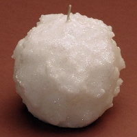 Large Snowball Candle