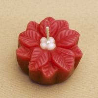 Mini Poinsettia Floating Candle