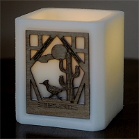 Roadrunner Silhouette Luminary