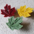 NEW COLORS! Maple Leaf Floating Candle