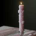 Sculpted Rose Taper Candles
