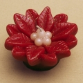 Poinsettia Floating Candle, Glazed