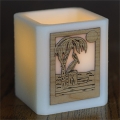 Pelican Woodcut Silhouette Luminary